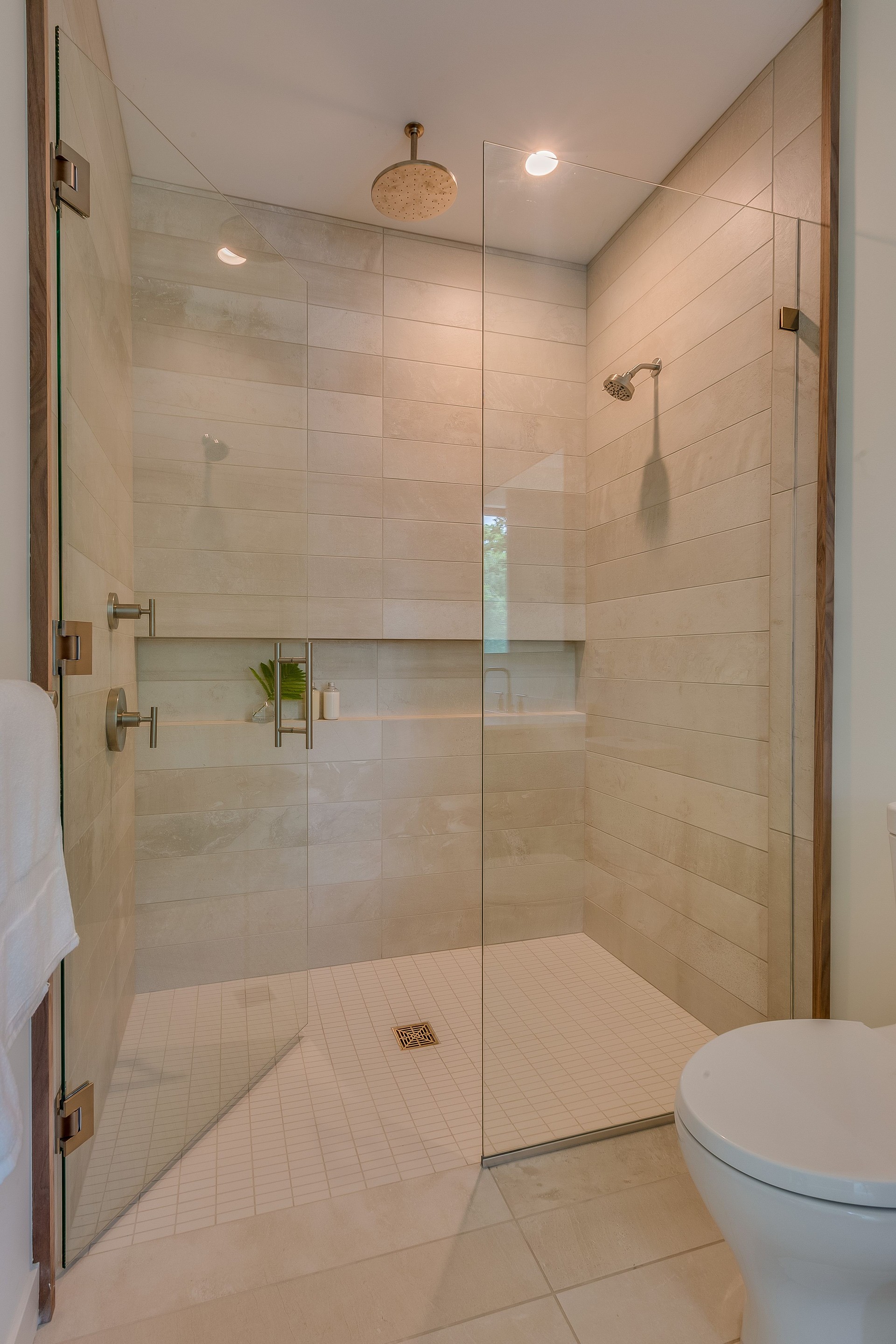 Beautifully spacious shower in new home